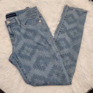 Rock & Republic | Light Wash Aztec Print "Berlin" Skinny Jeans